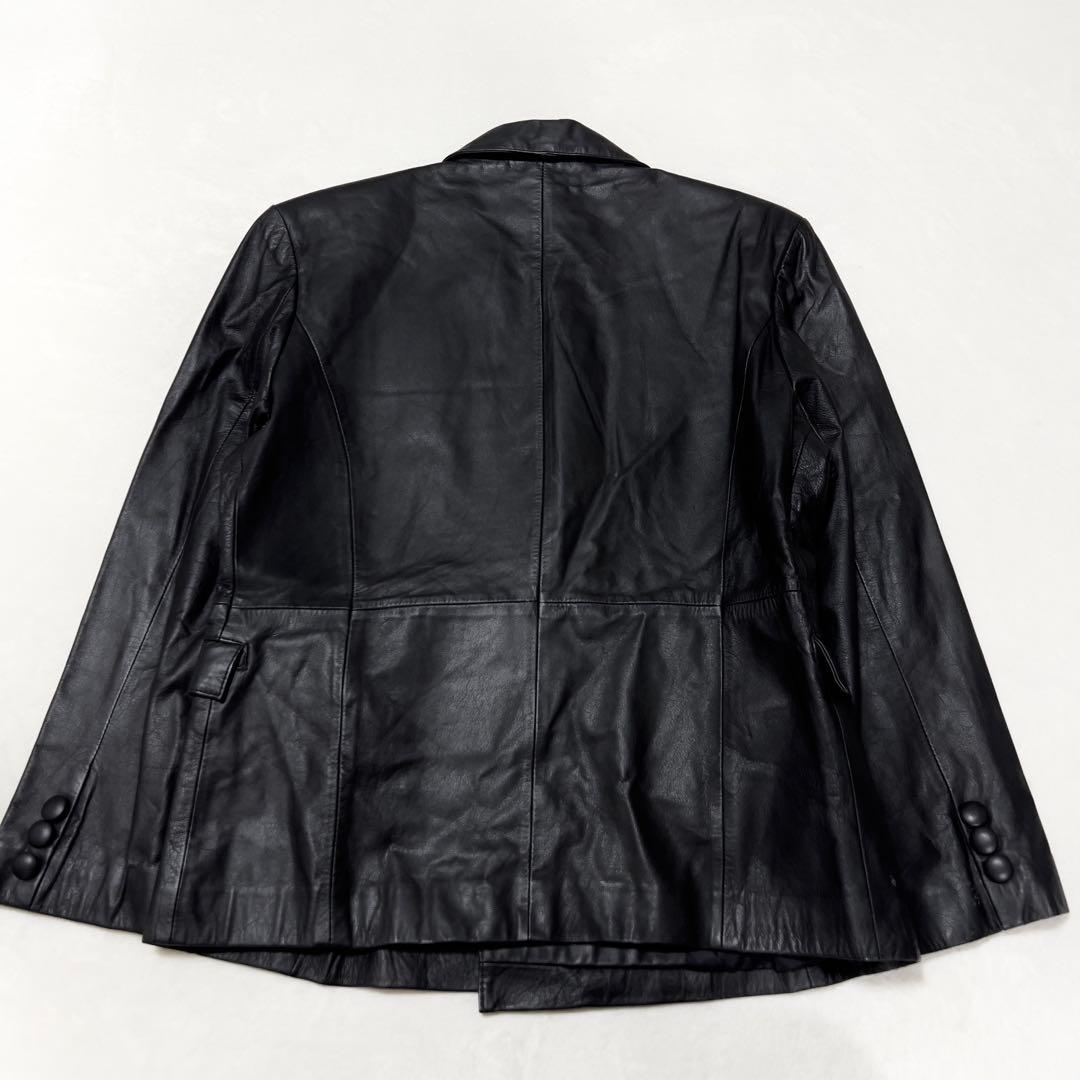 GIANNI VALENTINO レザージャケット 牛革 本革 ブラック