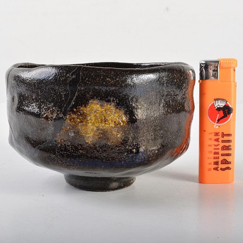 茶道具 高橋道八造 黒楽茶碗 共箱 M R7088 - メルカリ