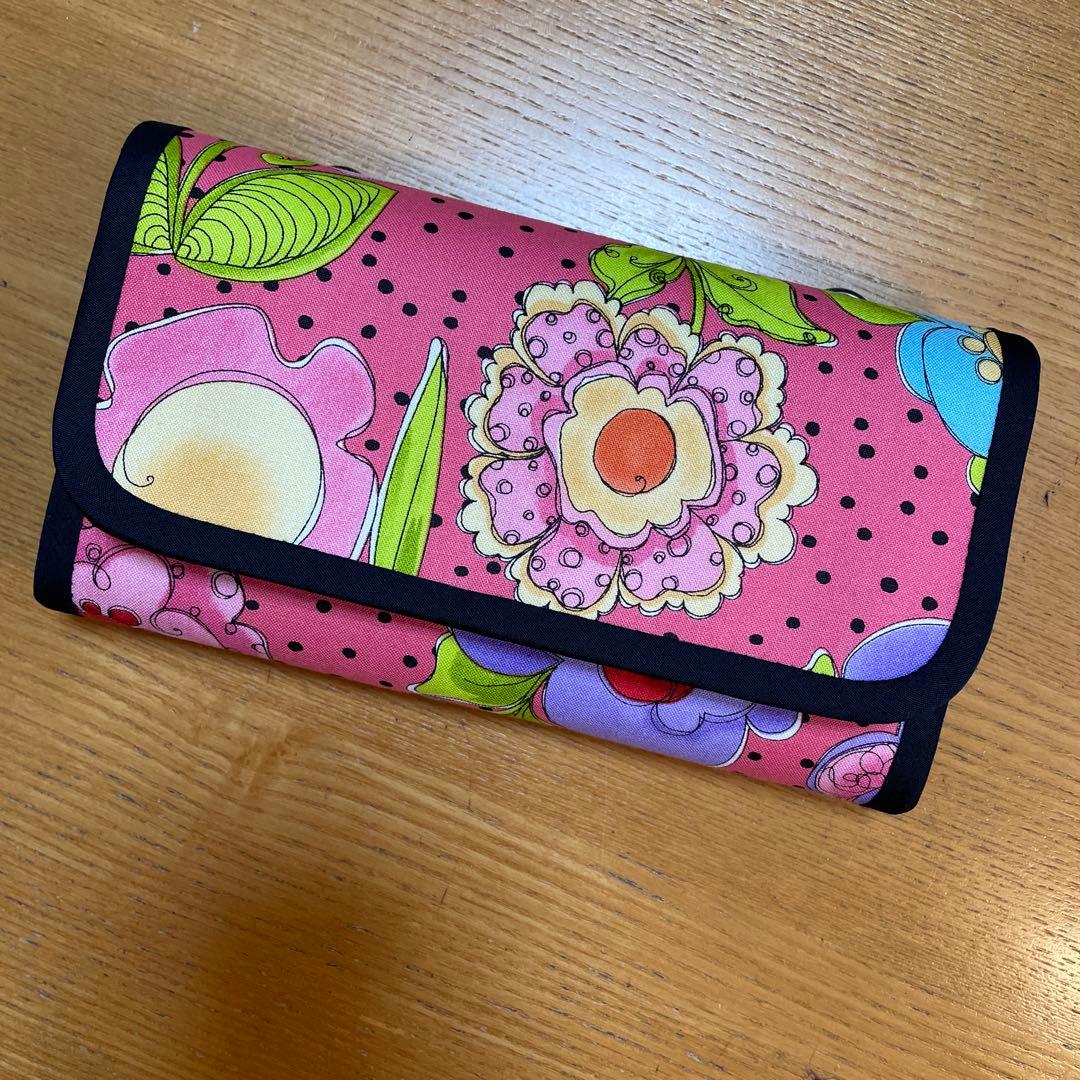 もーも　1点のみ　長財布　やりくり財布　ハンドメイド