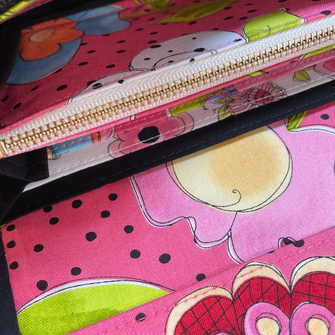 もーも　1点のみ　長財布　やりくり財布　ハンドメイド