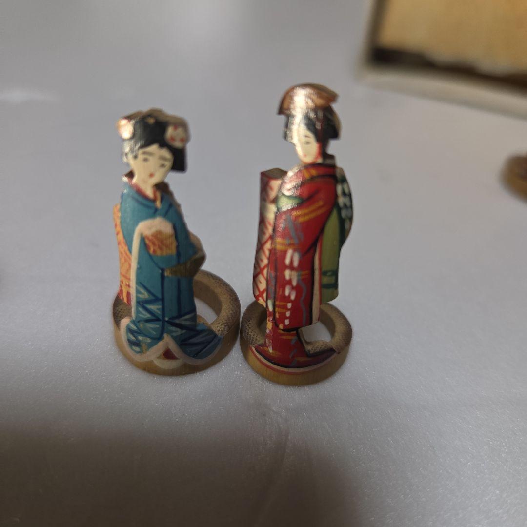 珍品 レトロな 竹細工人形5体 アンティーク