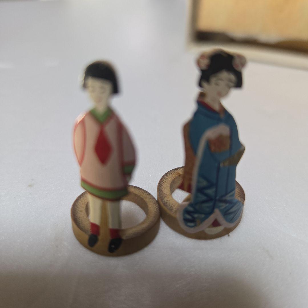 珍品 レトロな 竹細工人形5体 アンティーク