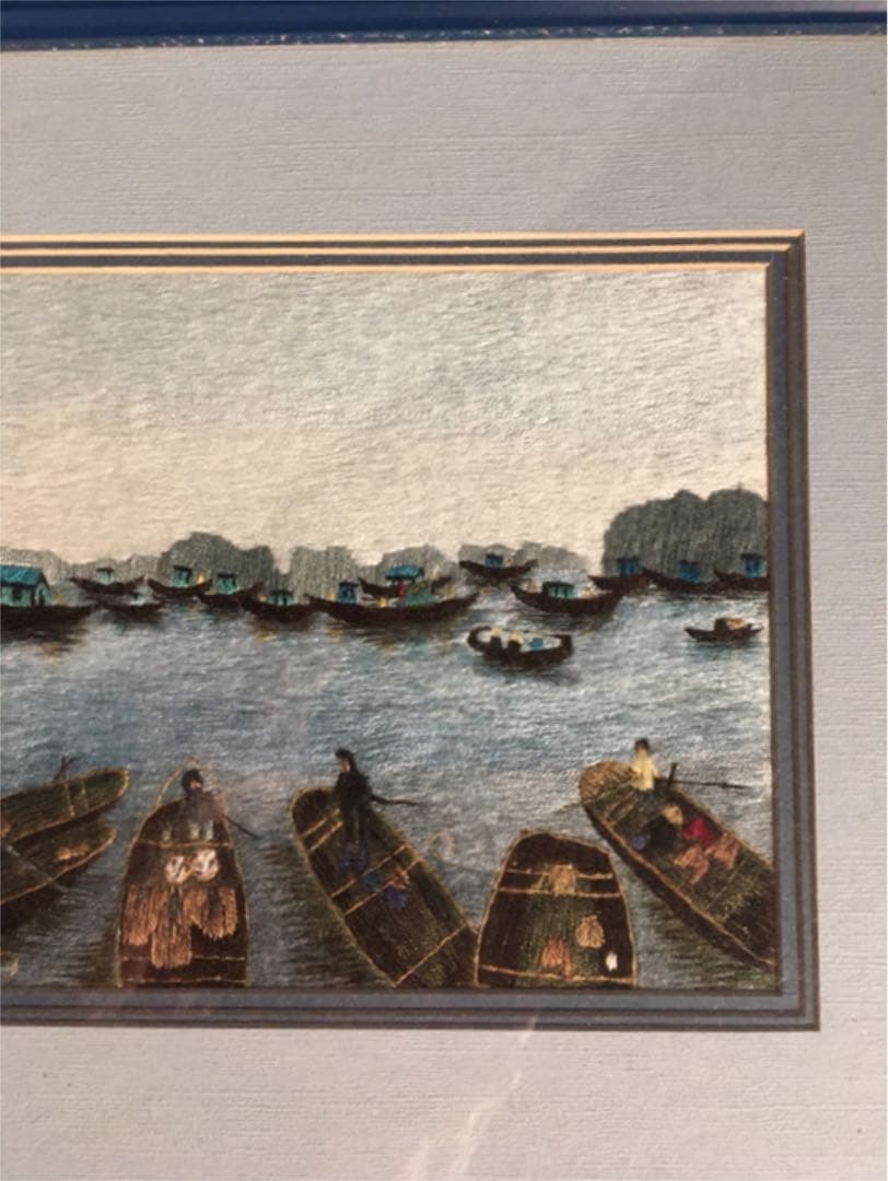 ベトナム細密刺繍絵　クオック・スー　Quoc  Su