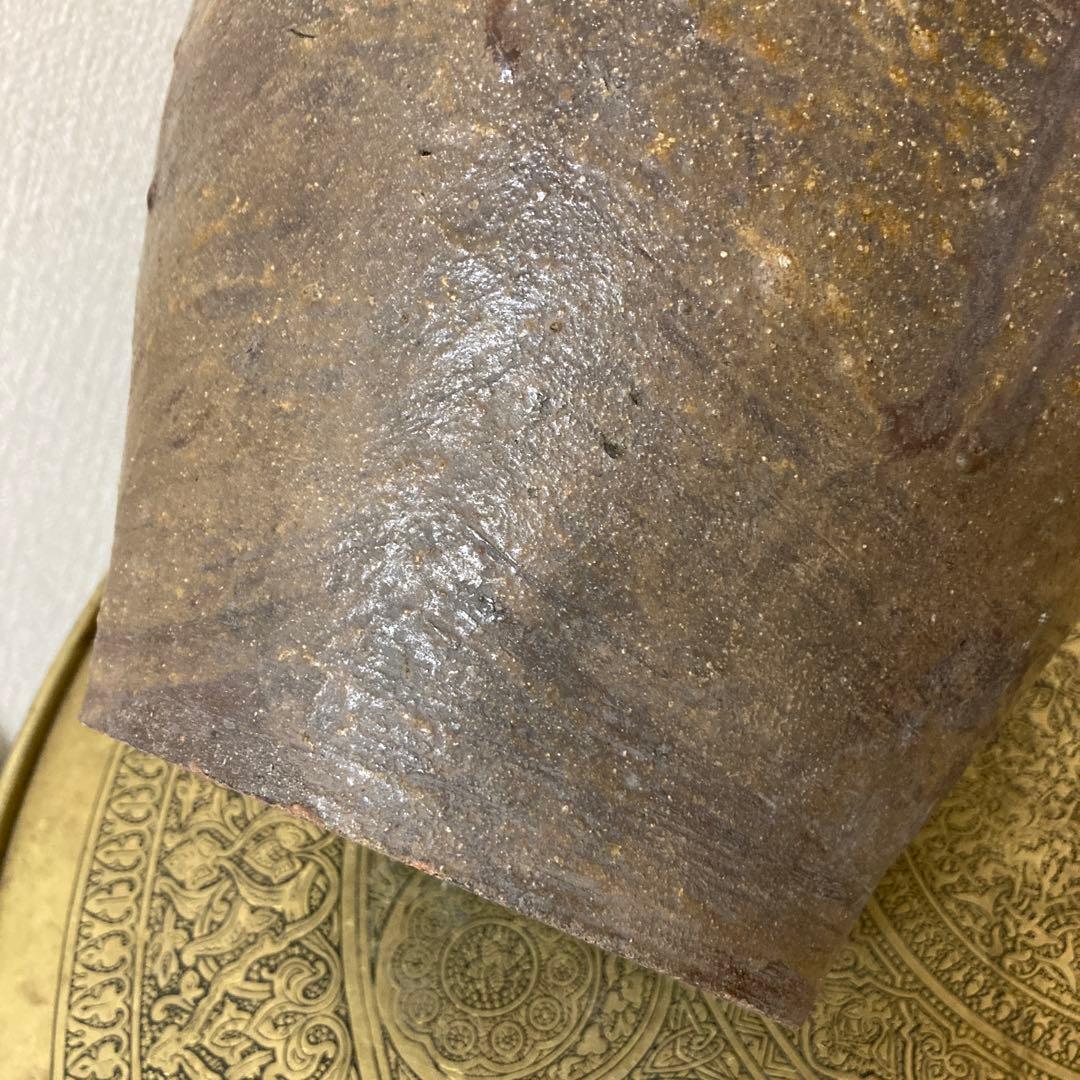古壺　花瓶　飾り壺　大型〈検 常滑　信楽　三筋壺　自然釉　古越前　古丹波　種壺