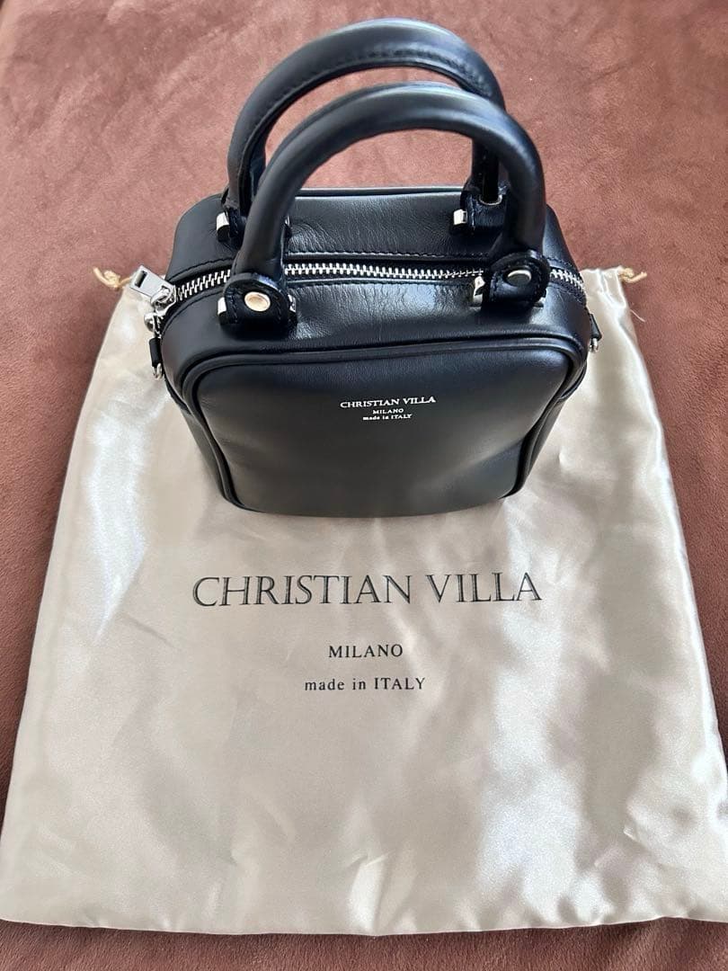 CHRISTIAN VILLA ミニスクエアショルダーバッグ