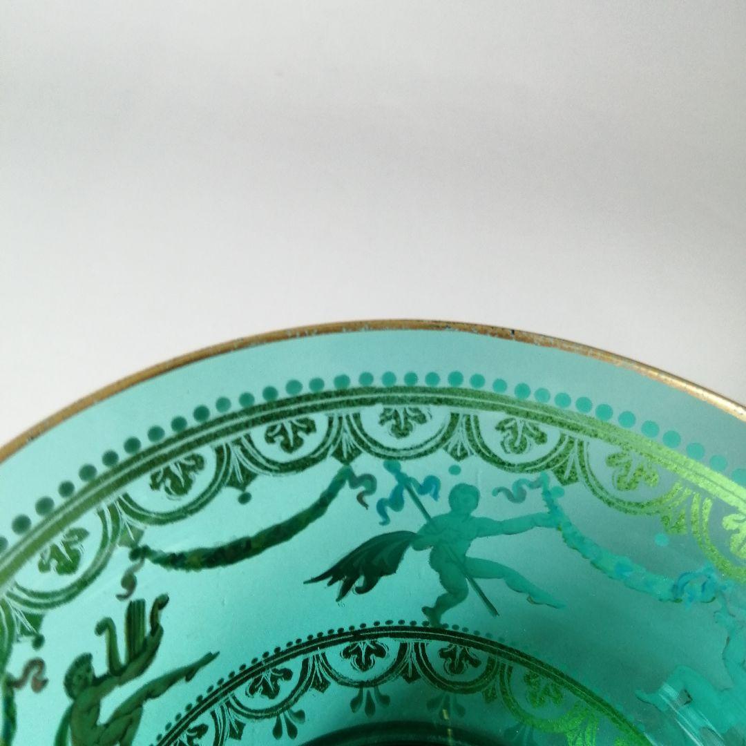 イタリア ベネチアングラス ヴェネツィア ムラノ エナメル彩 金彩 皿