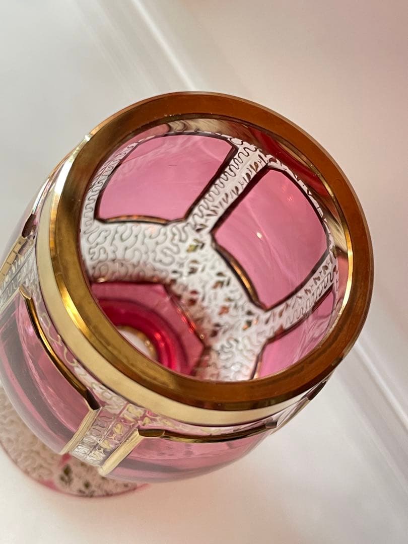 ボヘミアガラス エーゲルマン ロゼ アンティーク - メルカリ