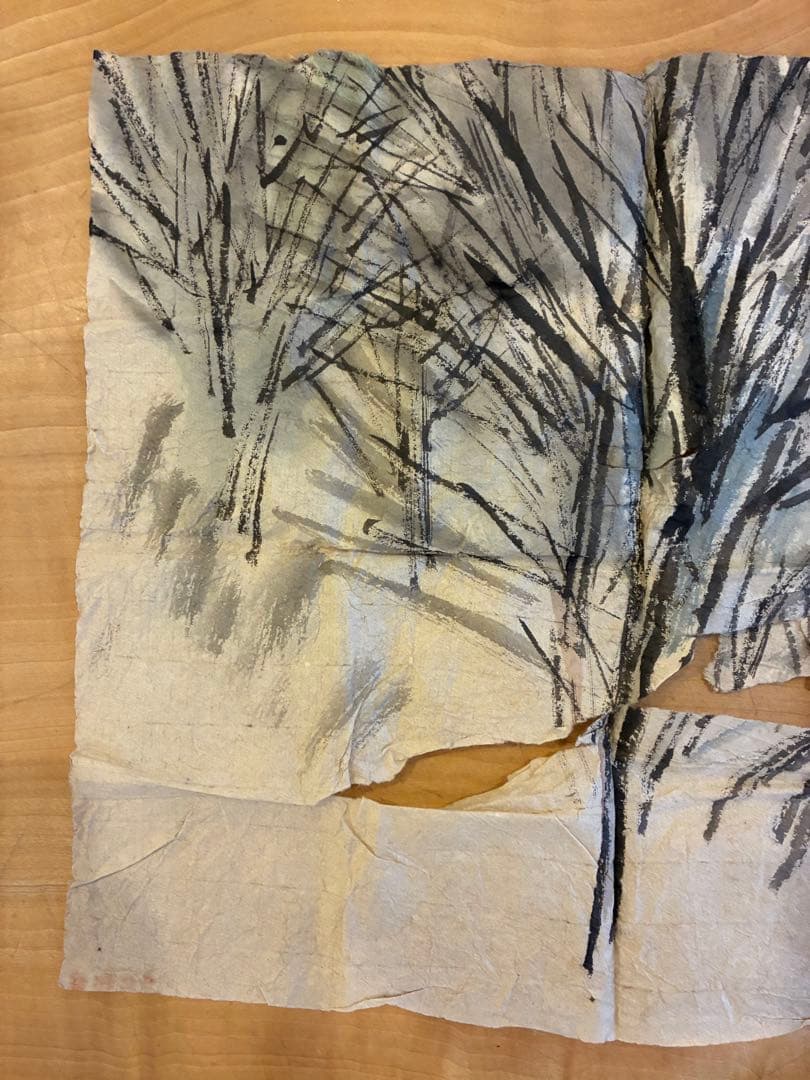 白雲庵 難波仁斎 香合 花兎模様 自作の絵あり