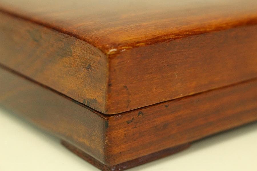 文房具 唐木 硯箱 二件(ZE403)