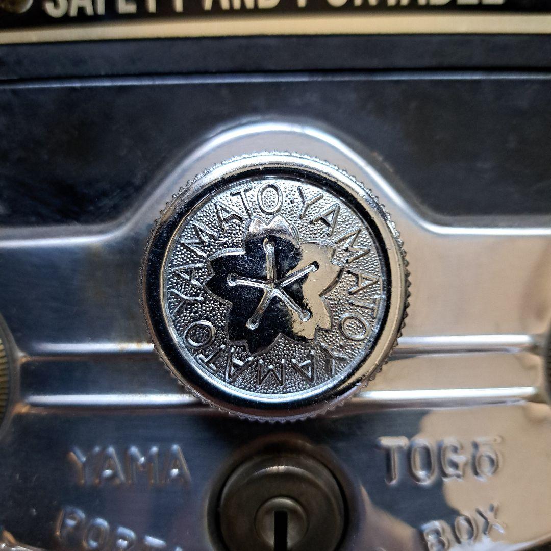 レトロ・アンティーク手提げ金庫 YAMATO CASH BOX カギ付き