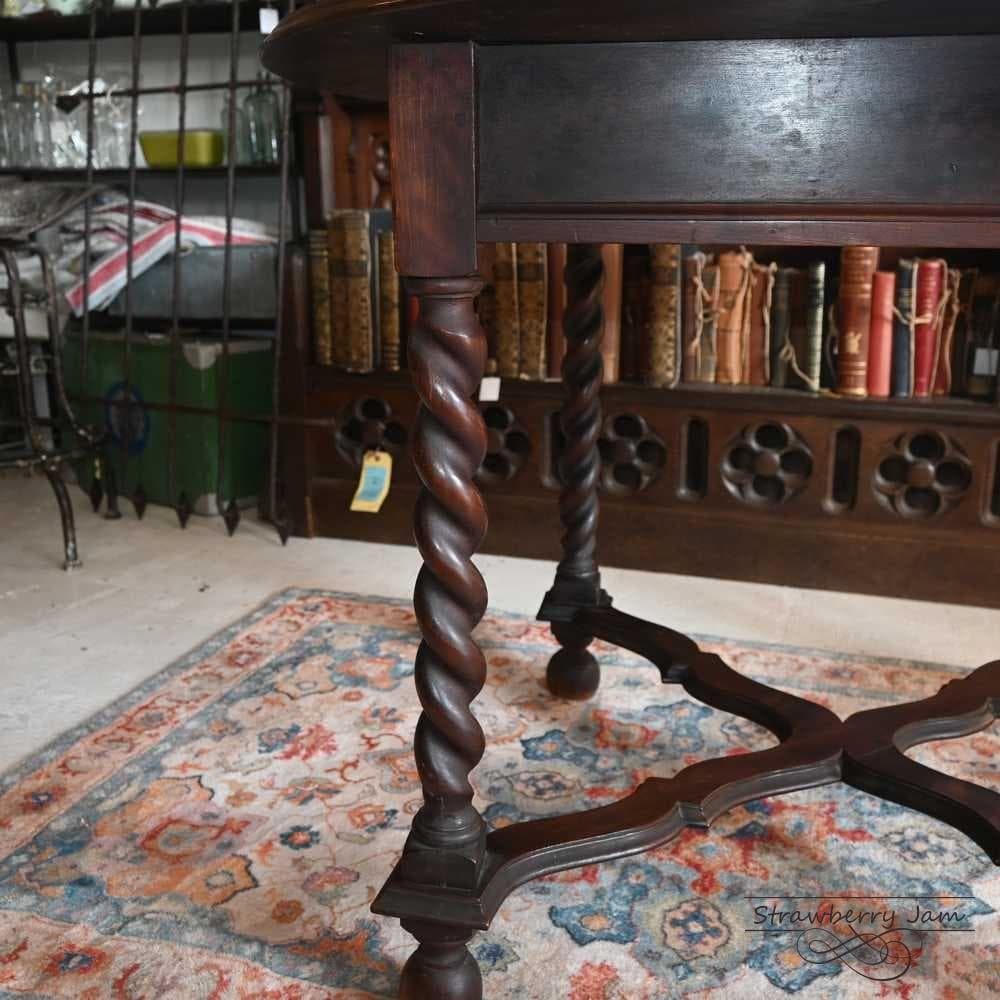 L3710-39 英国アンティーク オーク 丸テーブル ダイニング 食卓テーブル