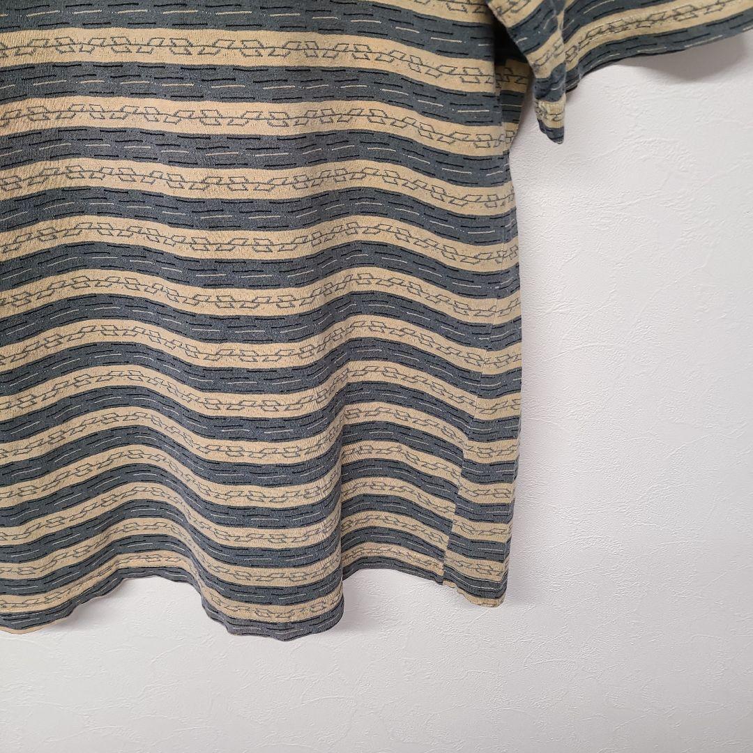 80s USA製 GRAMICCIグラミチ ジャガードボーダーT ポケットT 80s USA製