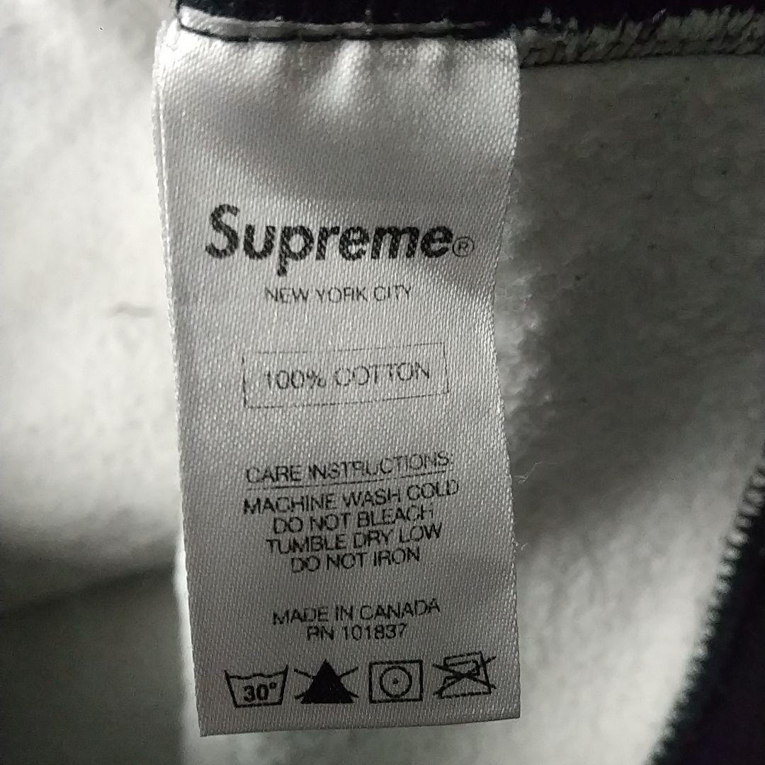 人気デザイン☆シュプリーム 刺繍 アーチロゴ チェック柄 パーカー M