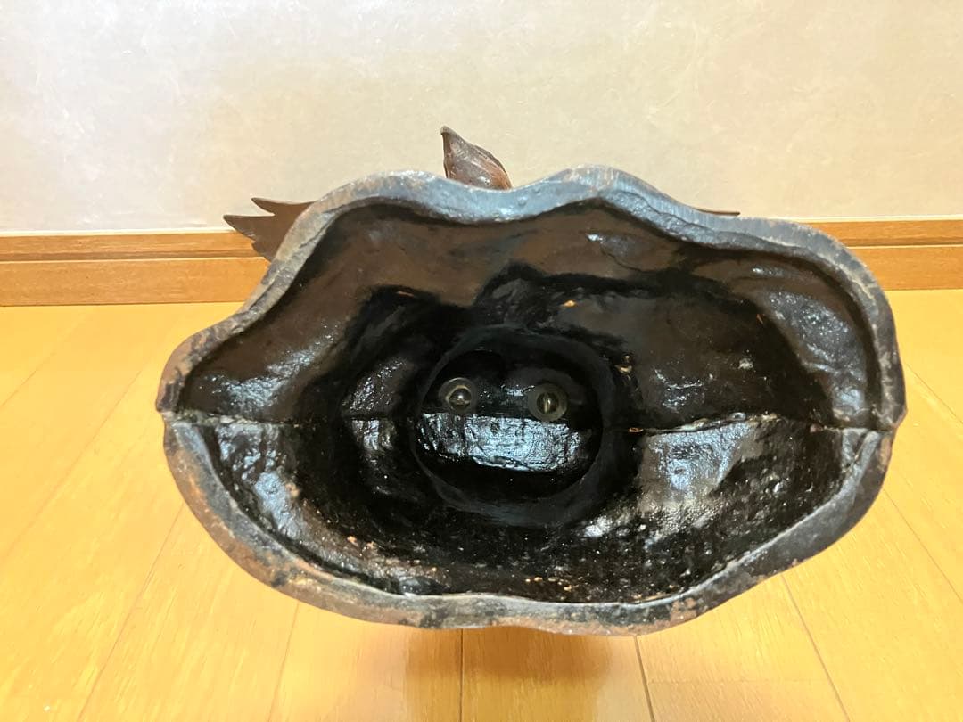 骨董 鷹置物 鍍銀か洋銀 大正昭和頃 大型置物 飾り レトロ