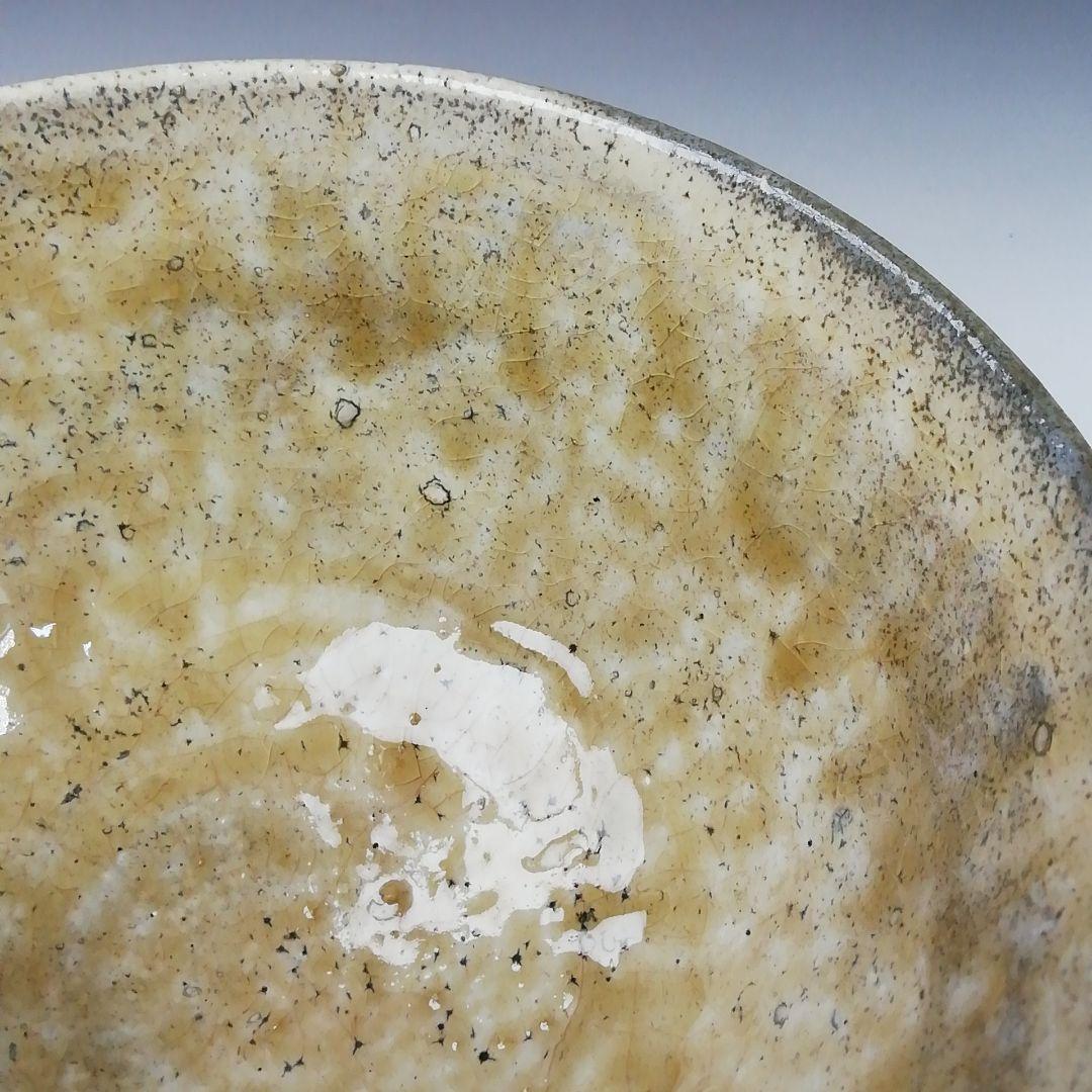 T88 茶碗 『灰釉茶碗』『有岡保行作』 共箱 抹茶碗 茶道具