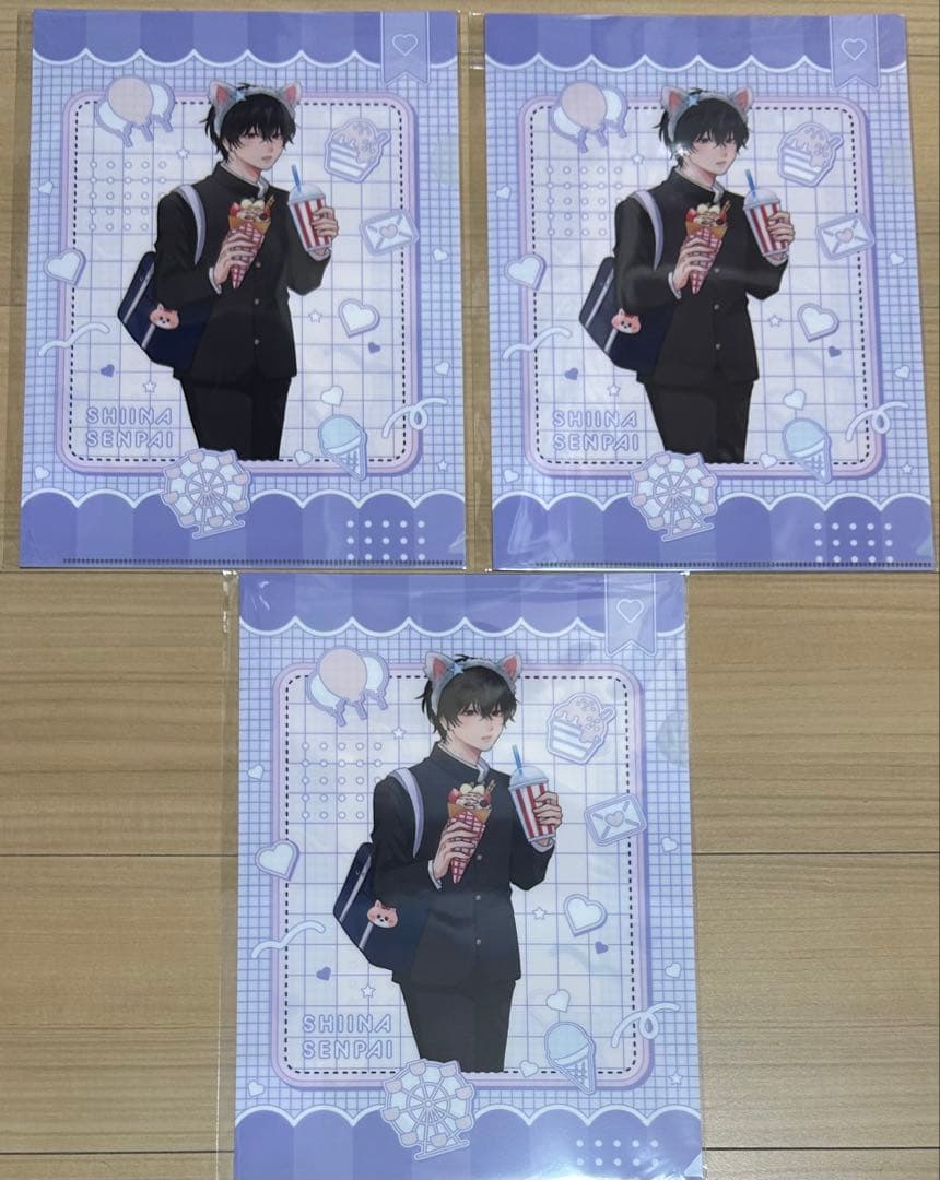 ダメ男の椎名先輩とヤバ男佐々木くん スクラッチ クリアファイル