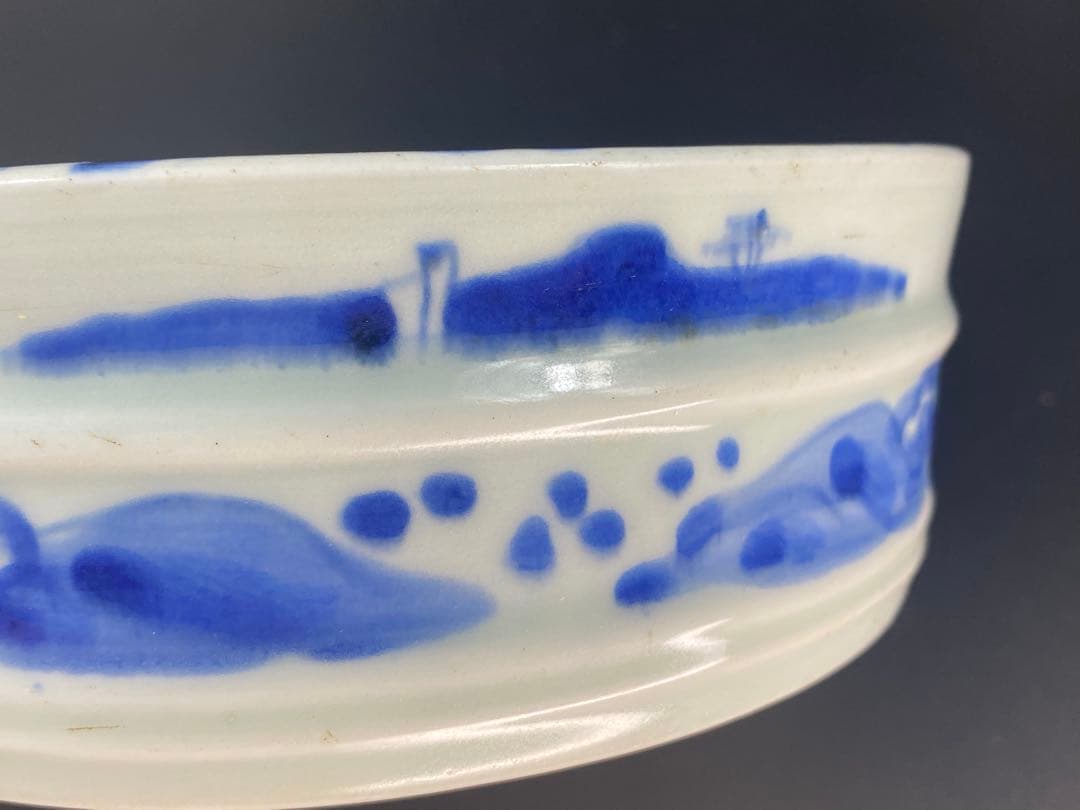 小鉢 青花 染付 松竹梅 岁寒三友 中国古玩 古美術 骨董 古伊万里 江戸 時代