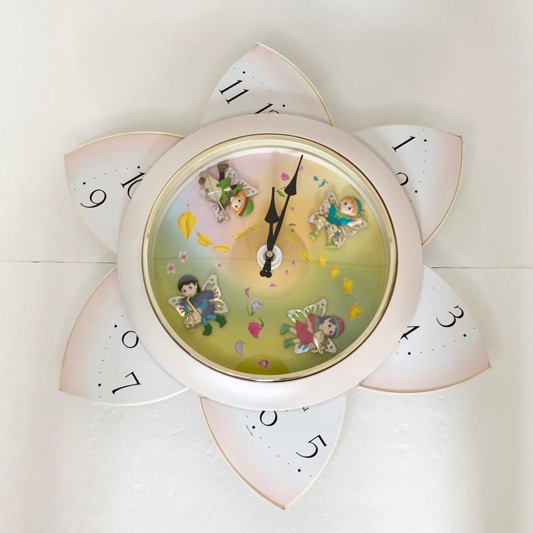 ★希少★ 美品 からくり時計 スモールワールド エクロール リズム 掛け時計