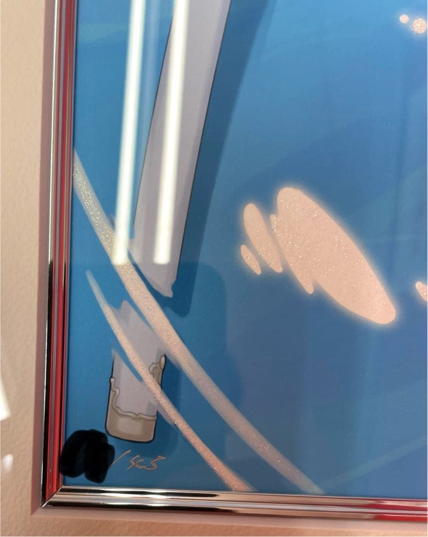 未使用『 Tony 版画　雪狼華』　アールビバン　箱、証明書付き