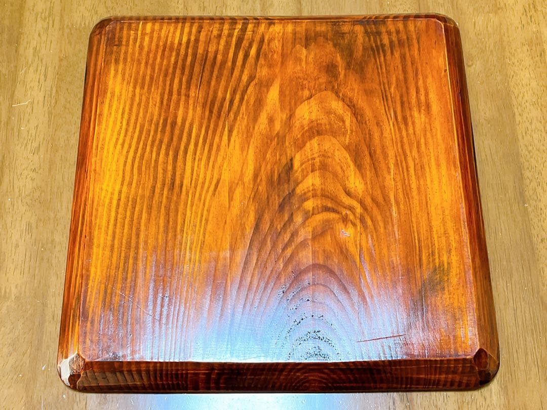 時代物 お膳 讃岐彫り 正方形 お盆 アンティーク 漆器 トレー 木彫り３枚