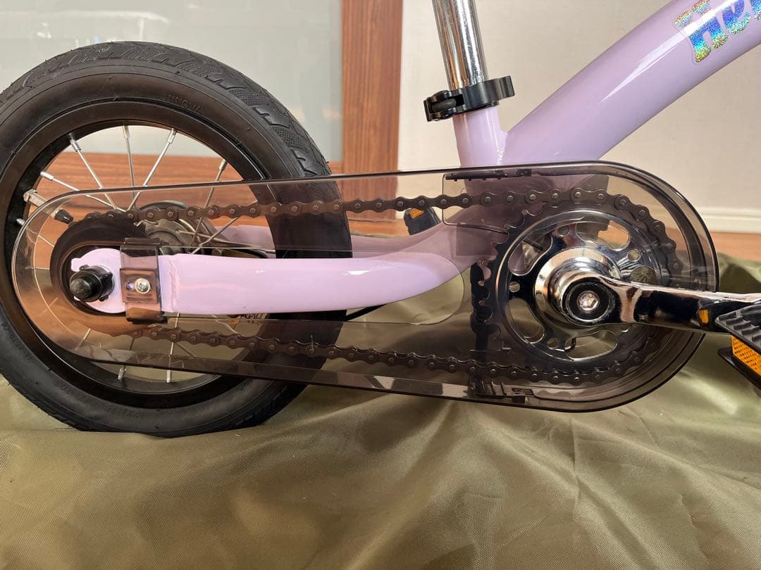 へんしんバイク2 パープル 12インチ おでかけバッグ＋メット付／品川区