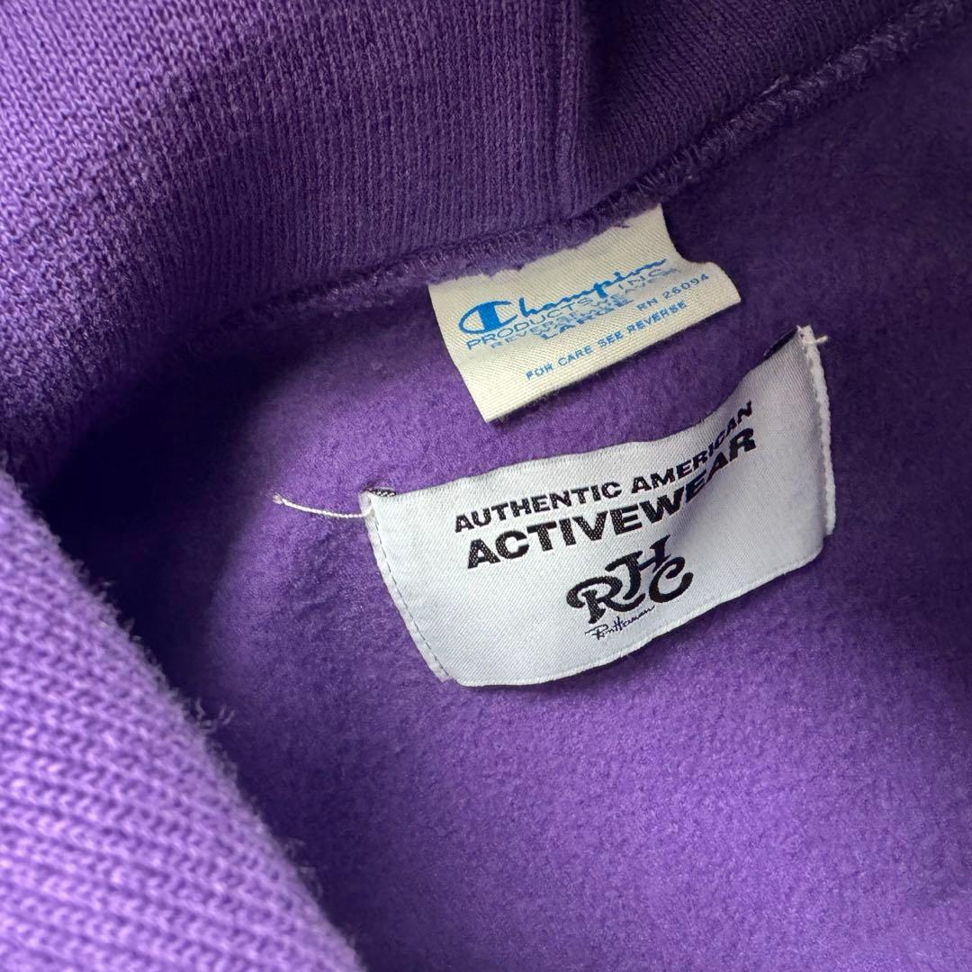 希少 ロンハーマン × チャンピオン リバースウィーブ L パープル