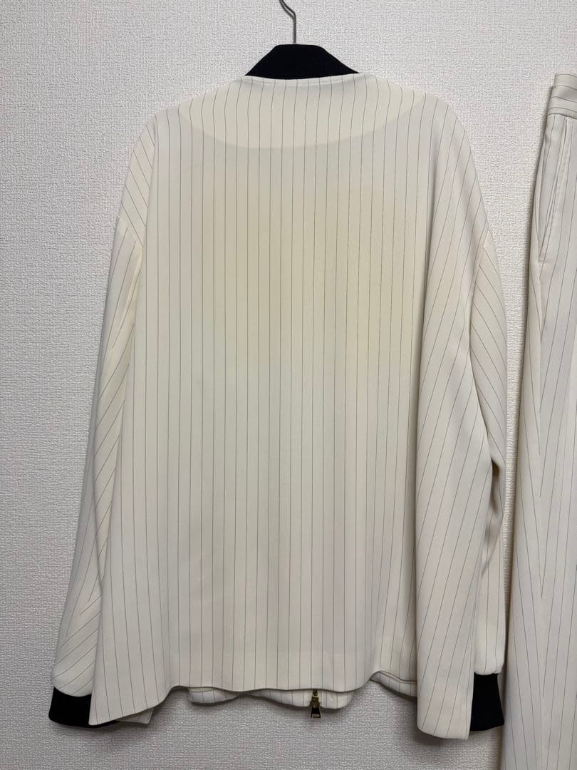 CULLNI 22SS ストライプ　MA-1 ブルゾン　スラックス　セットアップ