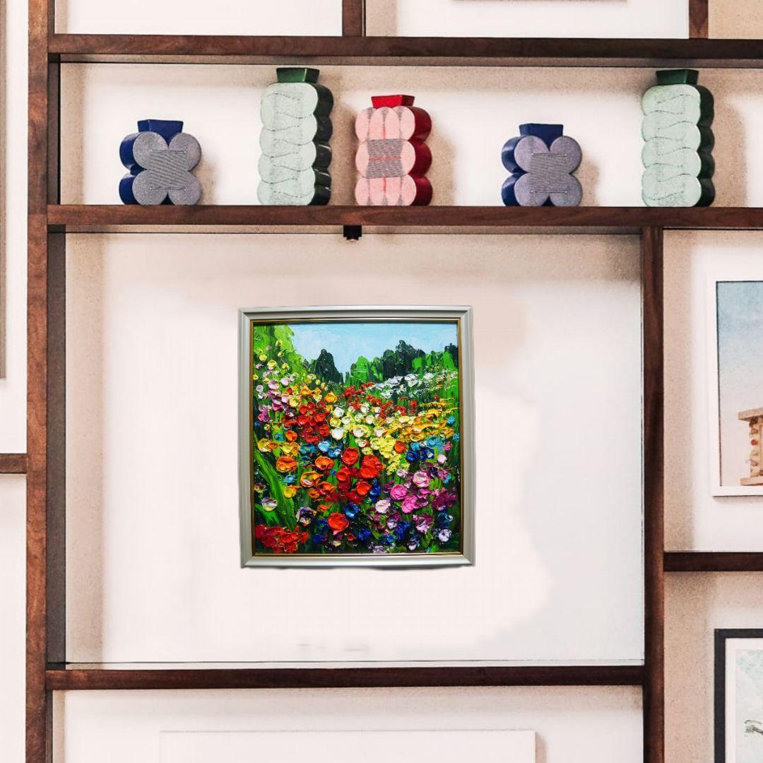 油絵 絵画 【Wild flowers】