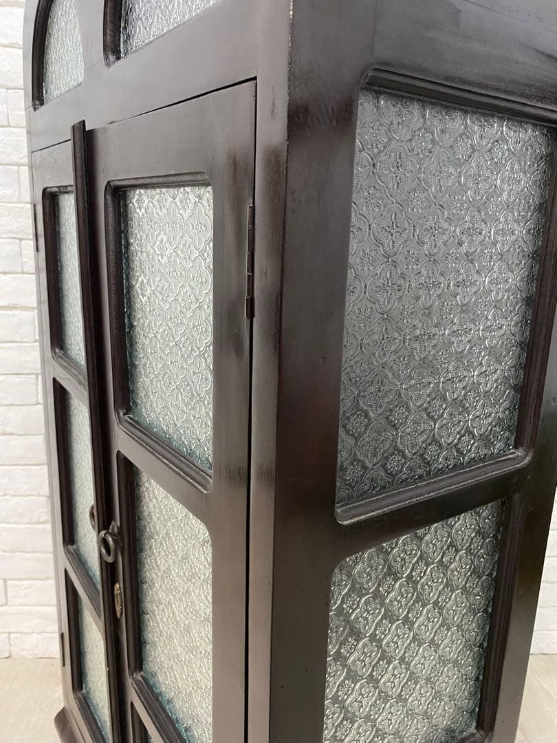 東京都内23区配送無料】アンティーク キャビネット ガラスケース