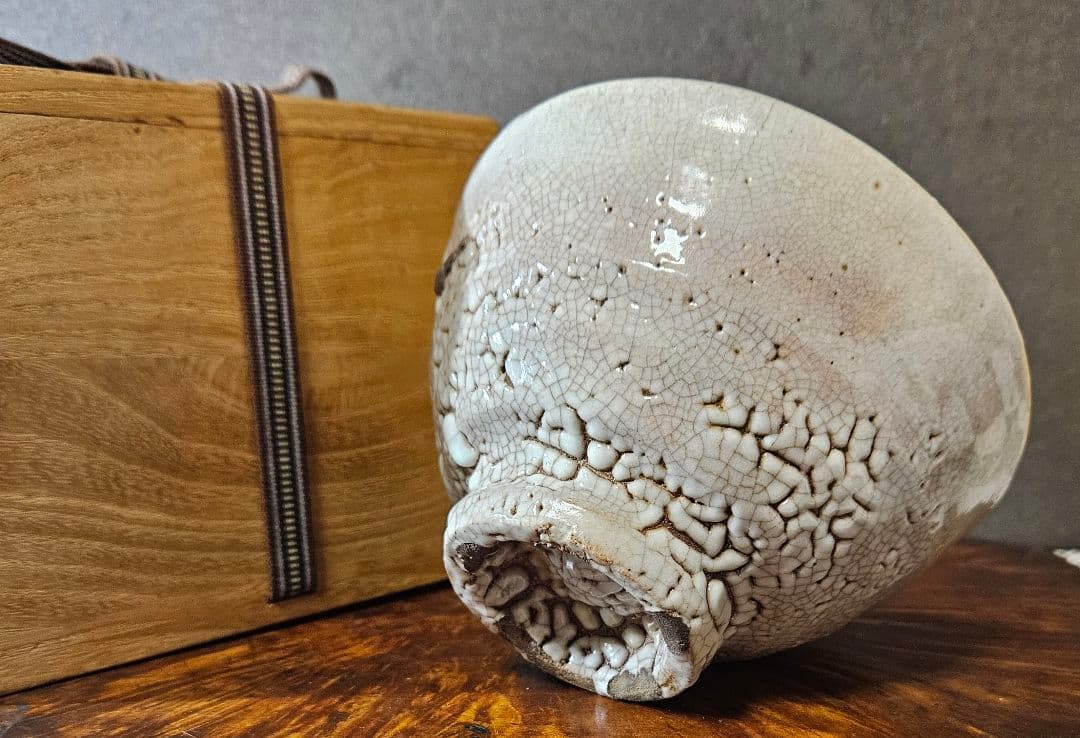 名品❗】李氏朝鮮時代 李朝 井戸茶碗 高麗茶碗 梅花皮高台 古