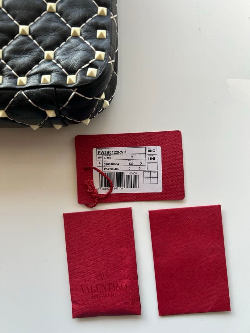 VALENTINO ロックスタッズスパイク　チェーンショルダーバッグ　2way