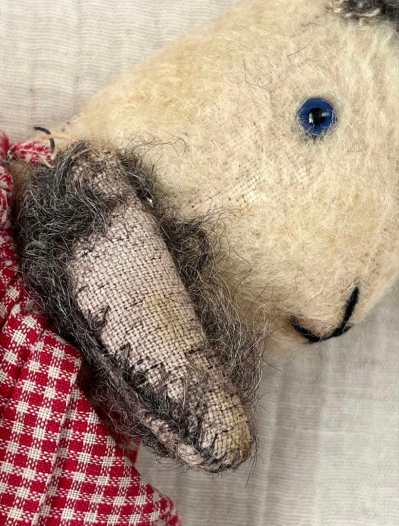 アンティークヴィンテージ英国製小さなうさぎバニーぬいぐるみ