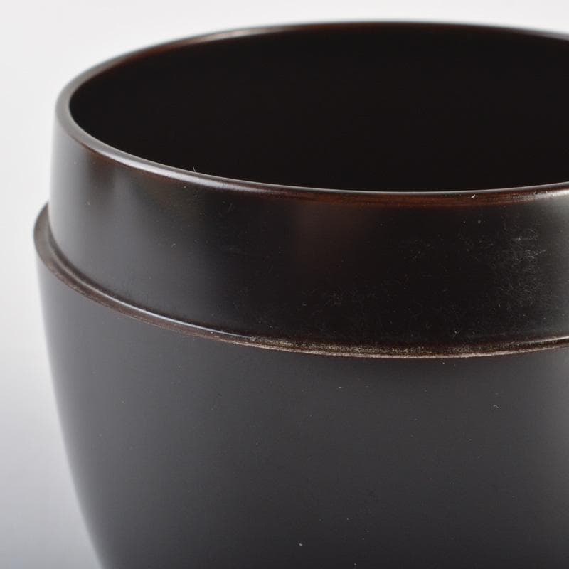 茶道具　廣鳳作　真塗　黒漆　大棗　共箱　V　6658