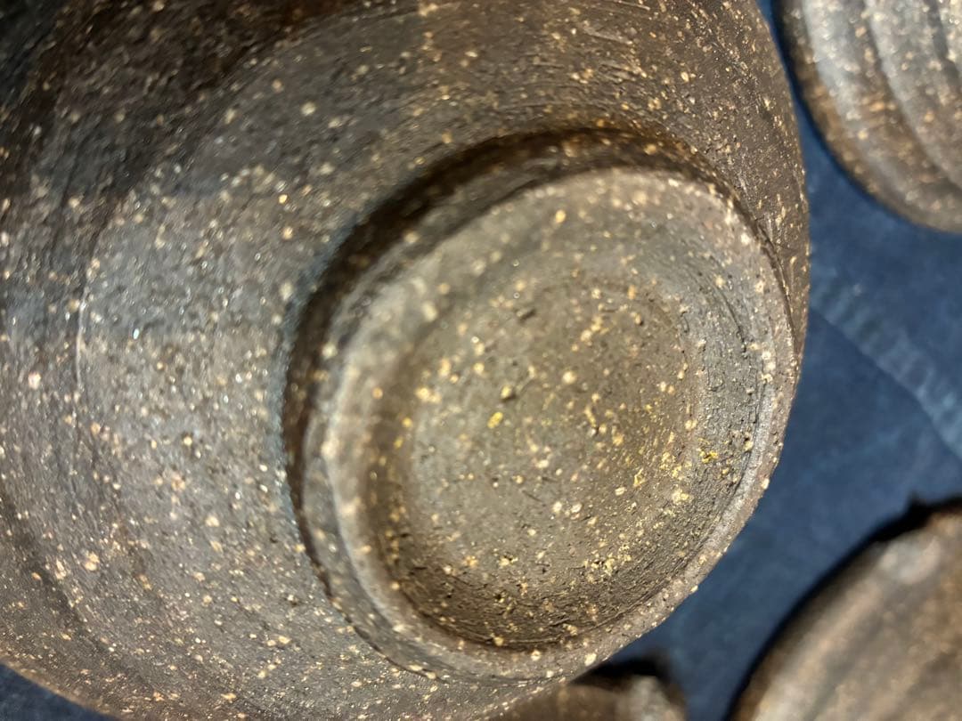 岩谷窯 山本教行 片口小鉢 5客 傷無 直径14.4センチ 民藝