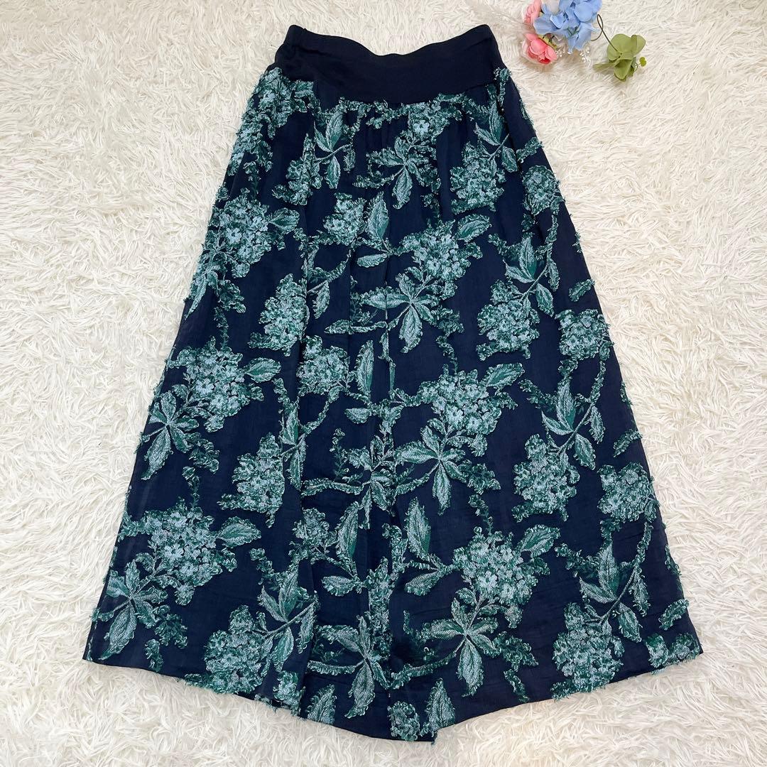 BEARDSLEY ジャガード サルエル パンツ ゴム 刺繍