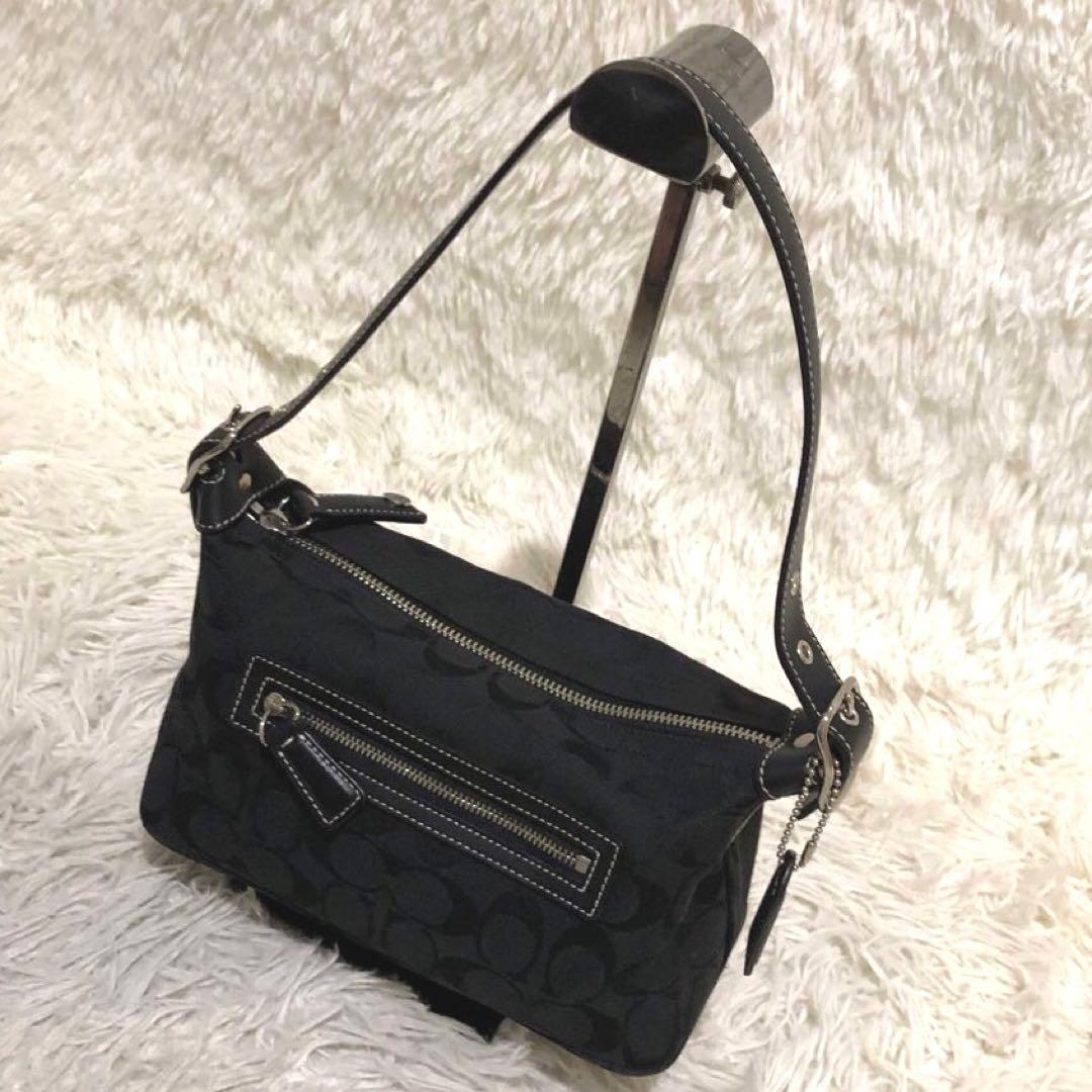 新品同様✨コーチ COACH ワンショルダー ハンドバッグ シグネチャー