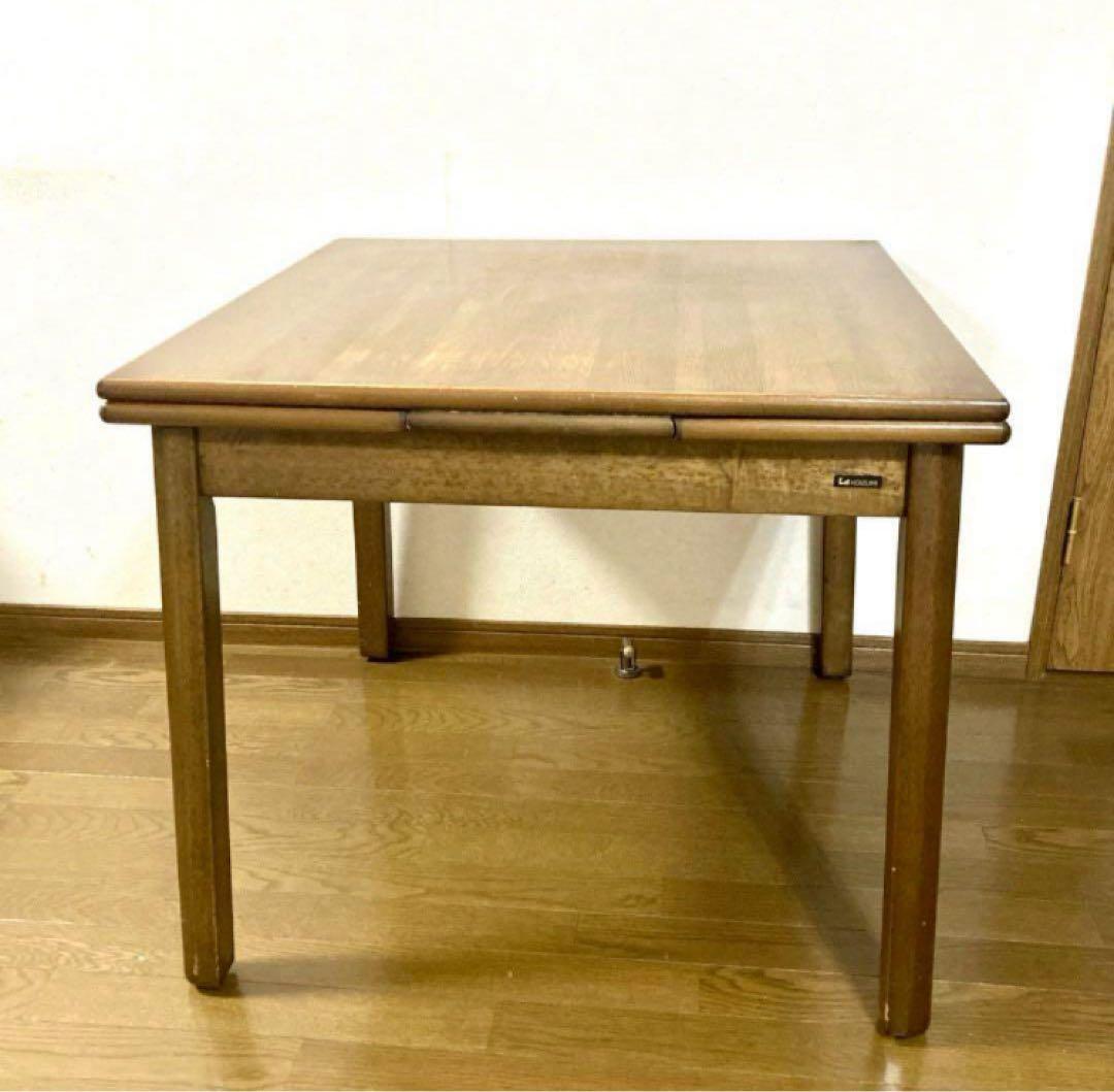 【良品】KOIZUMI 伸縮式テーブル エクステンション ダイニング テーブル