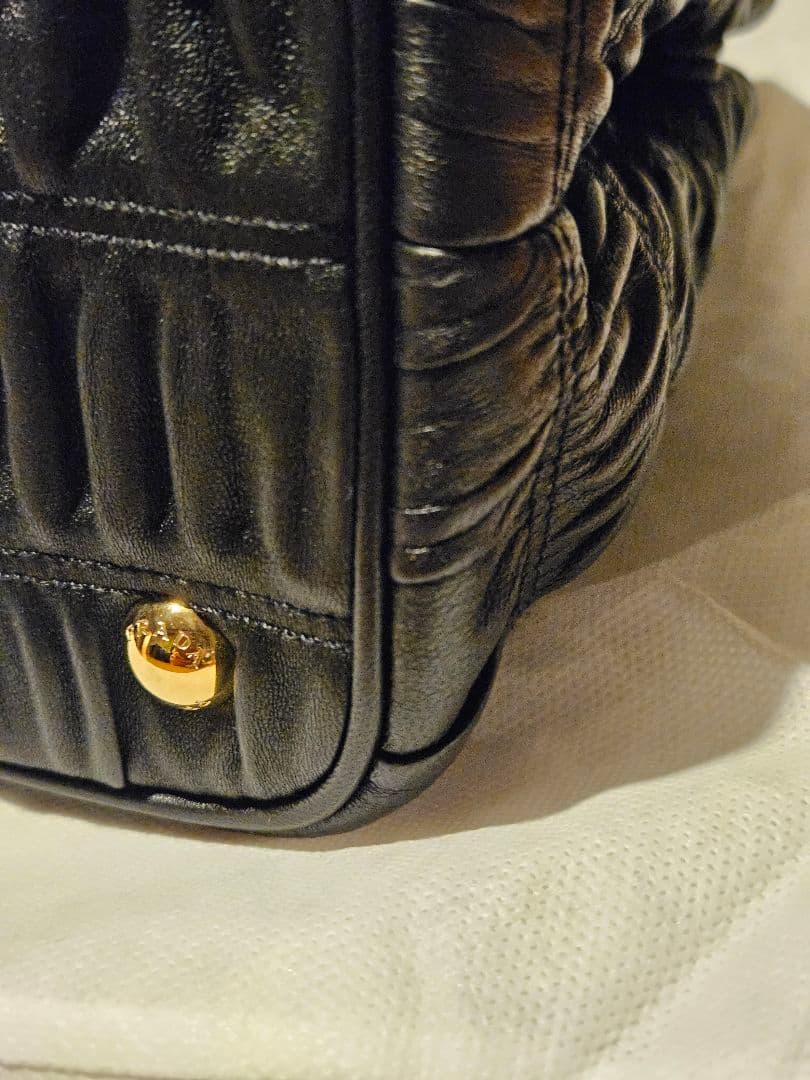 PRADA　プラダ　レザー　ハンドバッグ 2WAY ショルダーバッグ