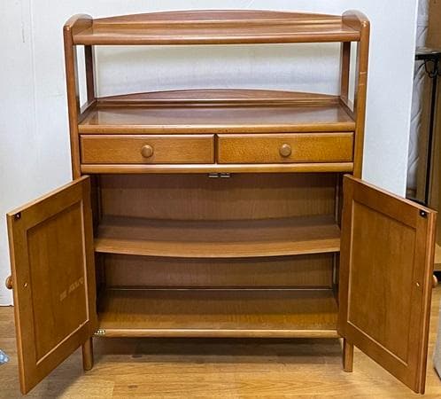 じゅりッツェル様専用オールドカリモク 電話台 FAX台 キャビネット