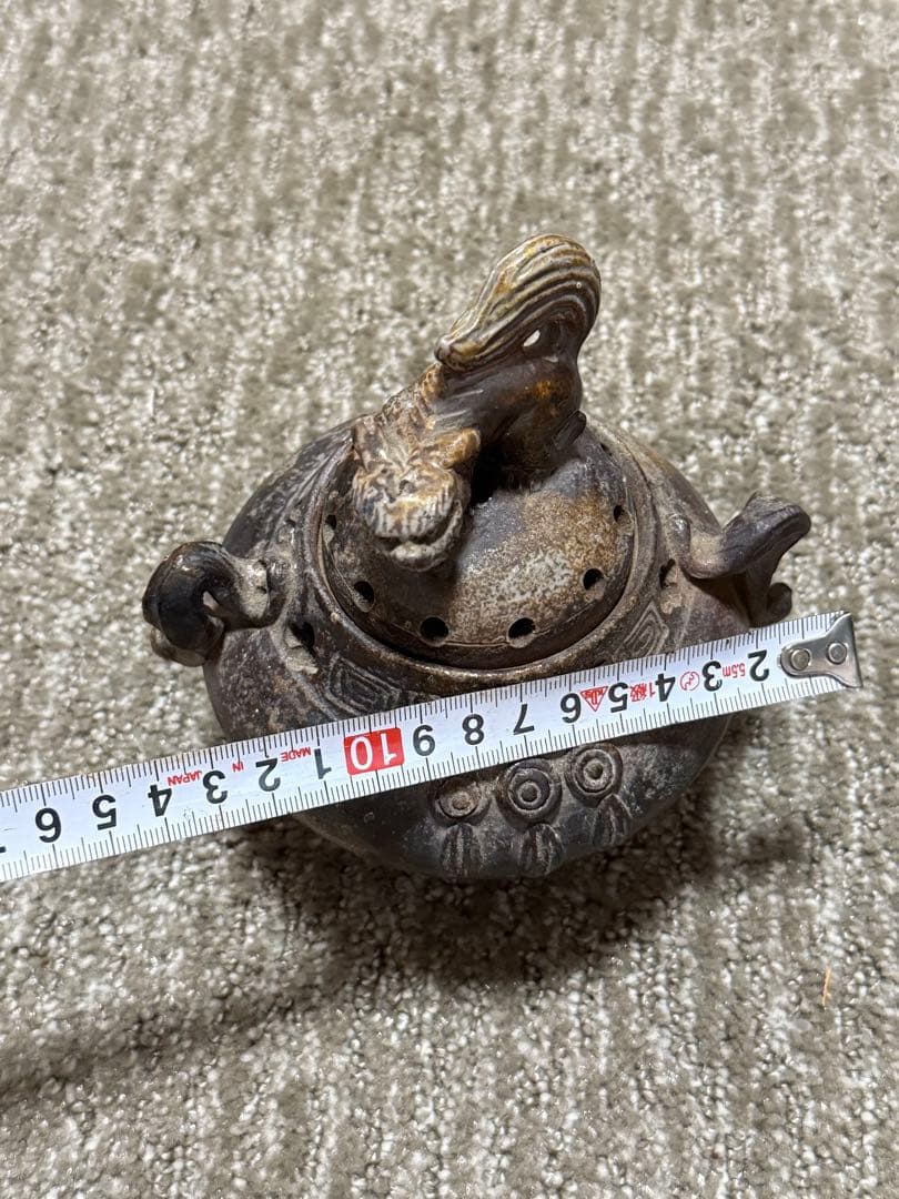 備前焼 獅子摘 三足 香炉 香道具茶道具文房具仏教美術