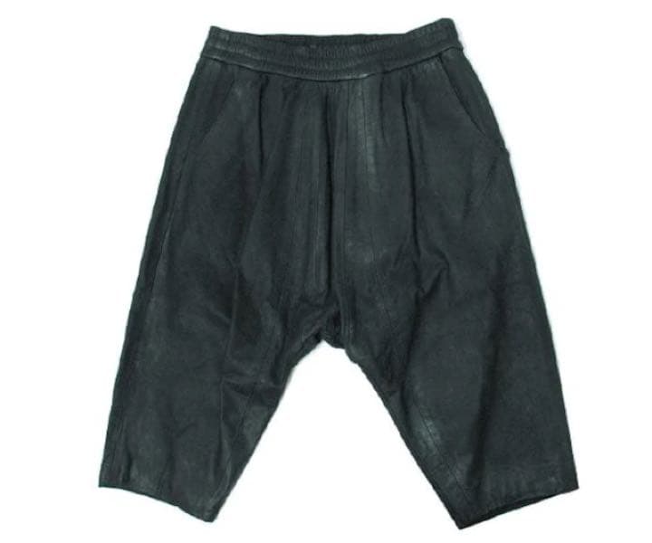 ユリウス レザー ショート サルエルパンツ 2 julius クロップド