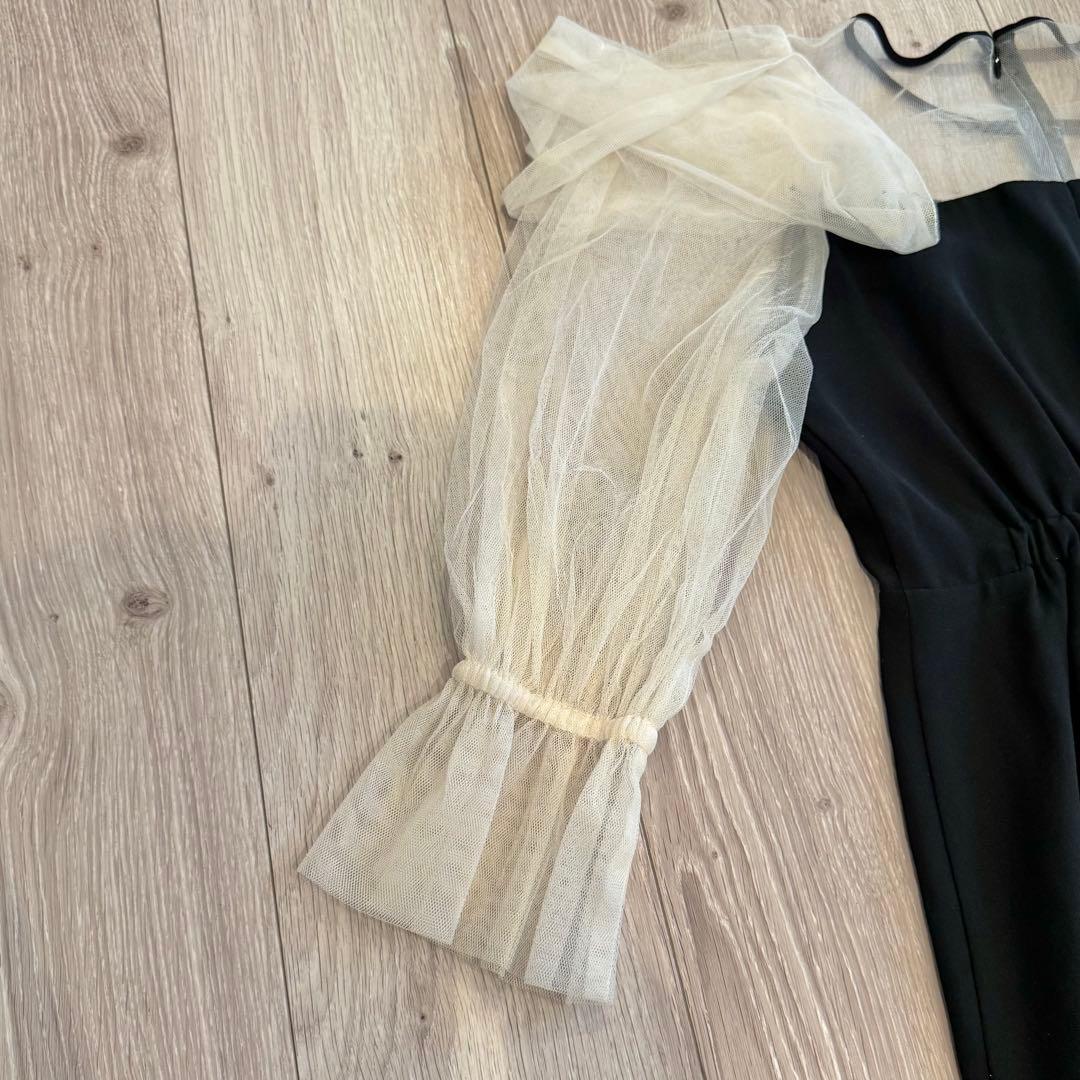 atlo ワンピース ドレス チュール オフショルダー フォーマル Mサイズ