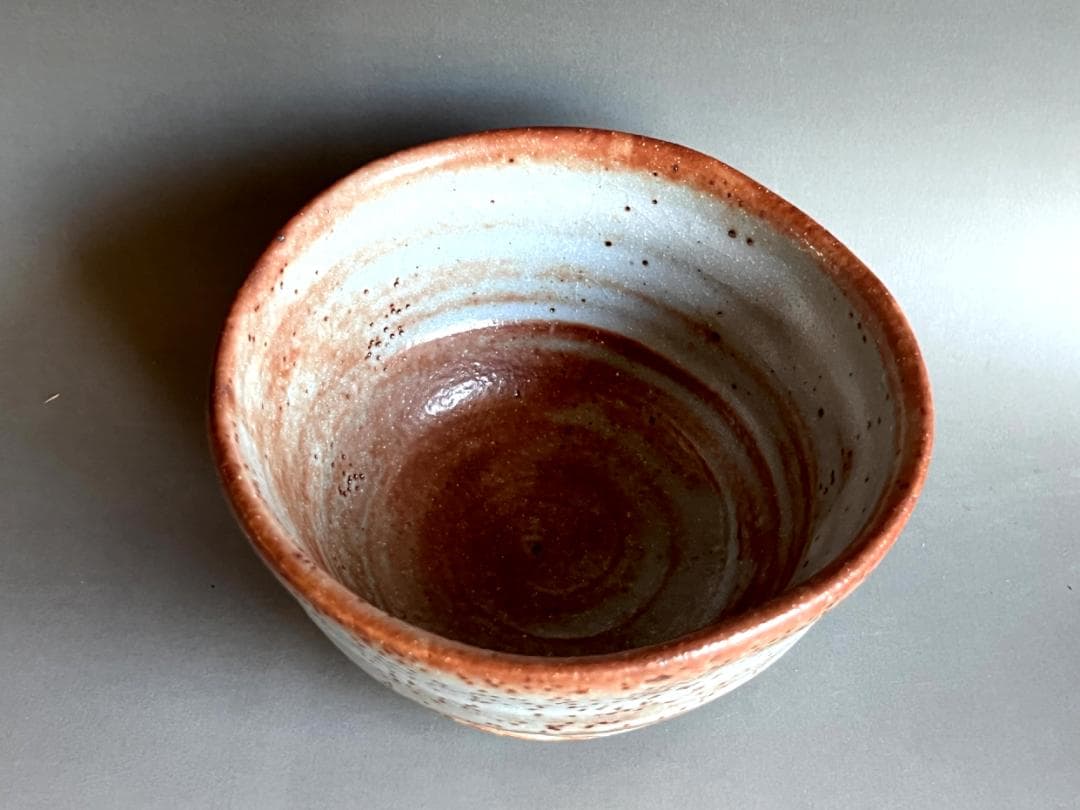 茶碗□鼠志野 紹二造 お茶道具 抹茶碗 共箱 古美術 時代物