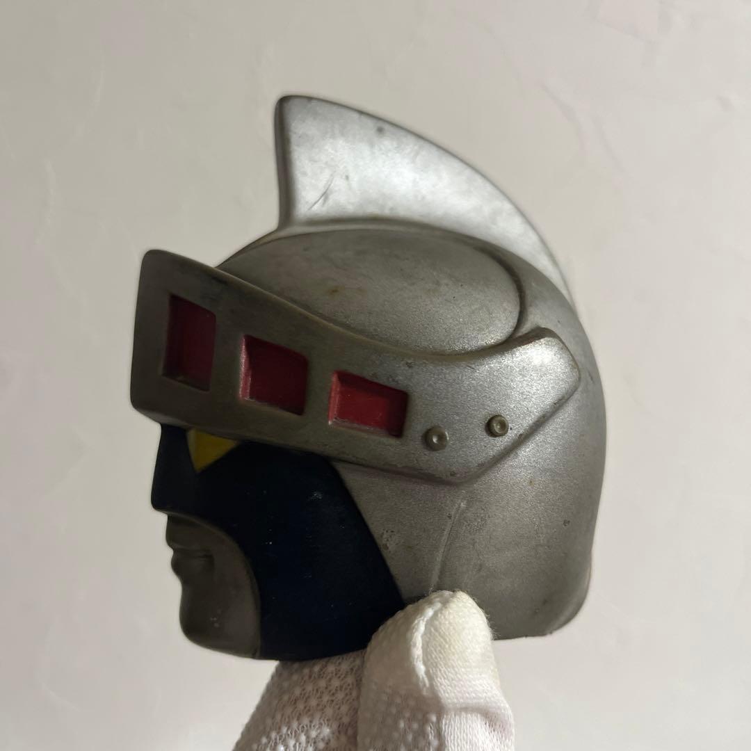 ⚠️超貴重・激レア　シルバー仮面　面取れ　1970年代　昭和レトロ　バンダイ製