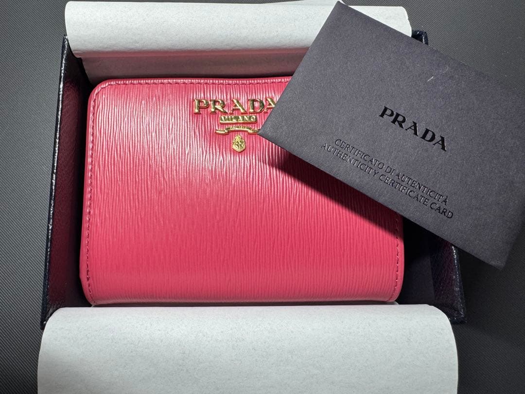 未使用品】 PRADA 1ML018 ビッテロムーヴ PEONIA ピンク