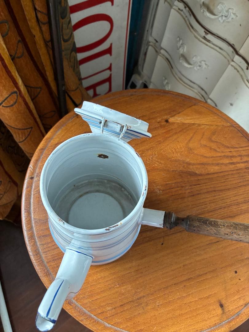 フランス アンティーク ホーロー ポット ショコラティエール