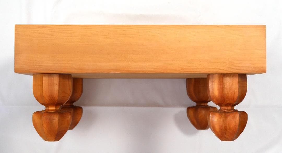 【2回使用】碁盤脚付 30号 19路盤 碁笥・碁石付き 新かや材製