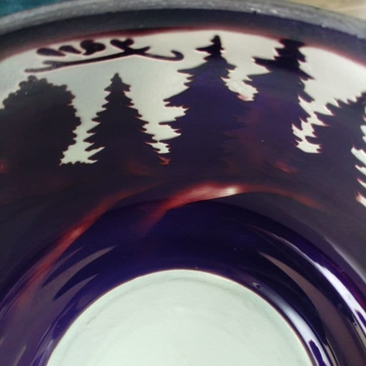 被せ硝子⭐︎アンティーク⭐︎ガレ調 ⭐︎蜻蛉文様 硝子鉢⭐︎水指茶道具、