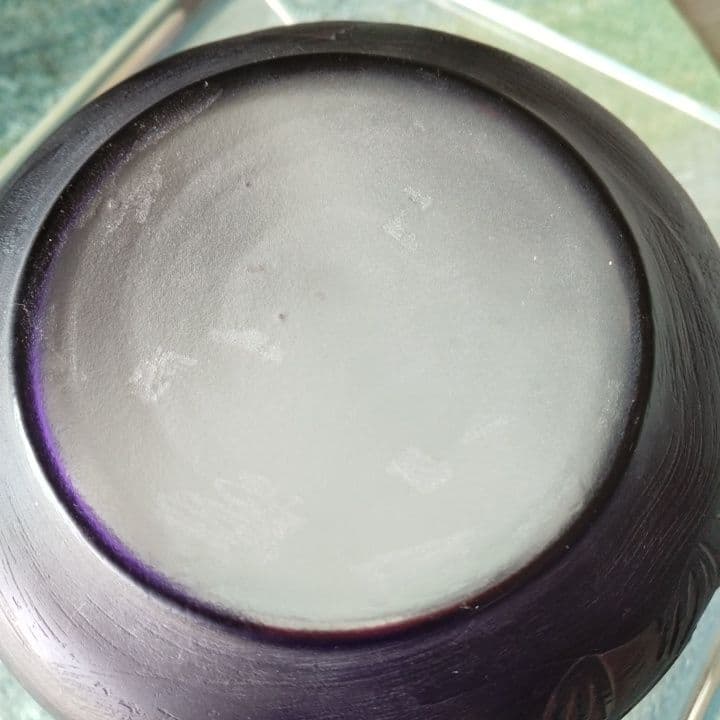 被せ硝子⭐︎アンティーク⭐︎ガレ調 ⭐︎蜻蛉文様 硝子鉢⭐︎水指茶道具、