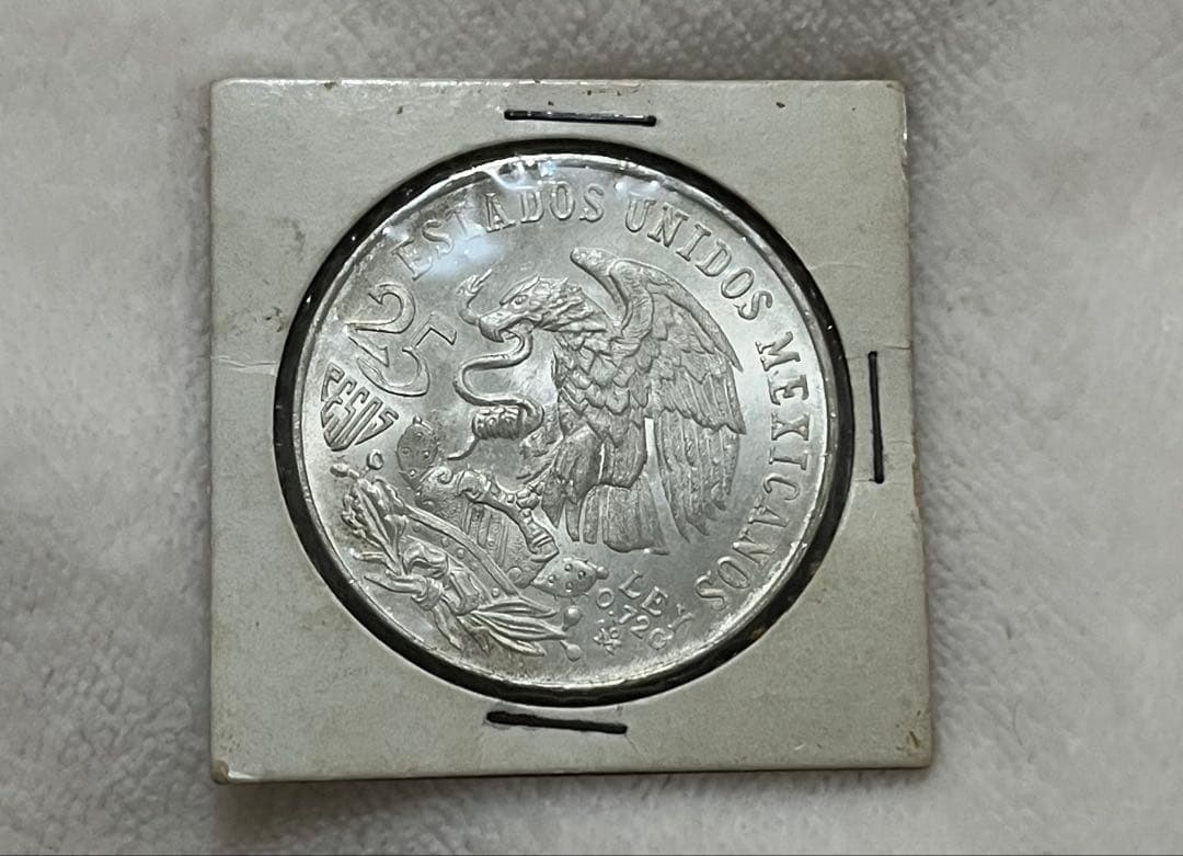 銀価格高騰中】1968年メキシコオリンピック記念コイン 25ペソ - メルカリ